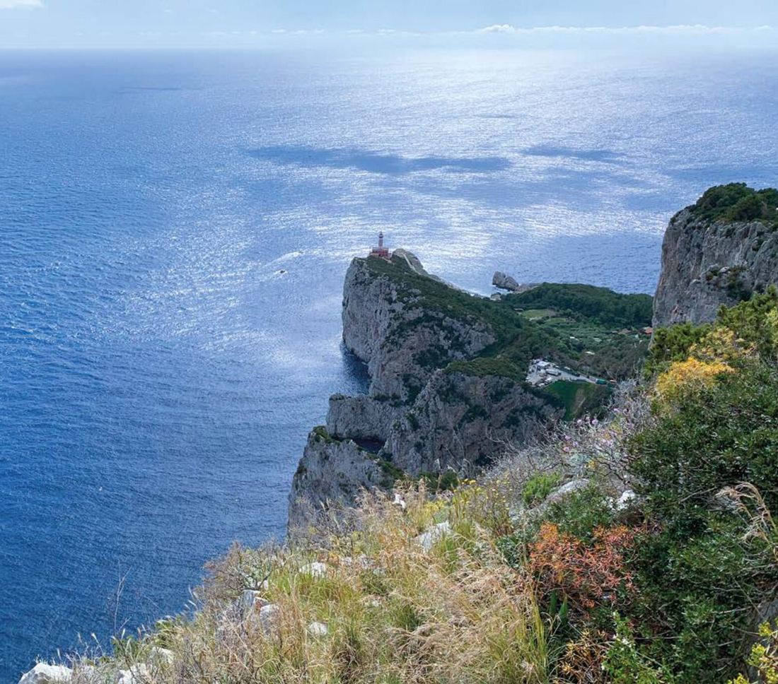 Il Faro di Punta Carena visto dalla Migliara